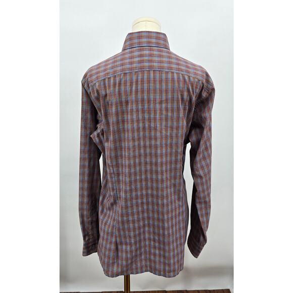 Vintage 1970's
Yves Saint Laurent
Plaid Dager Collar Plaid Button Down - Picture 4 of 6